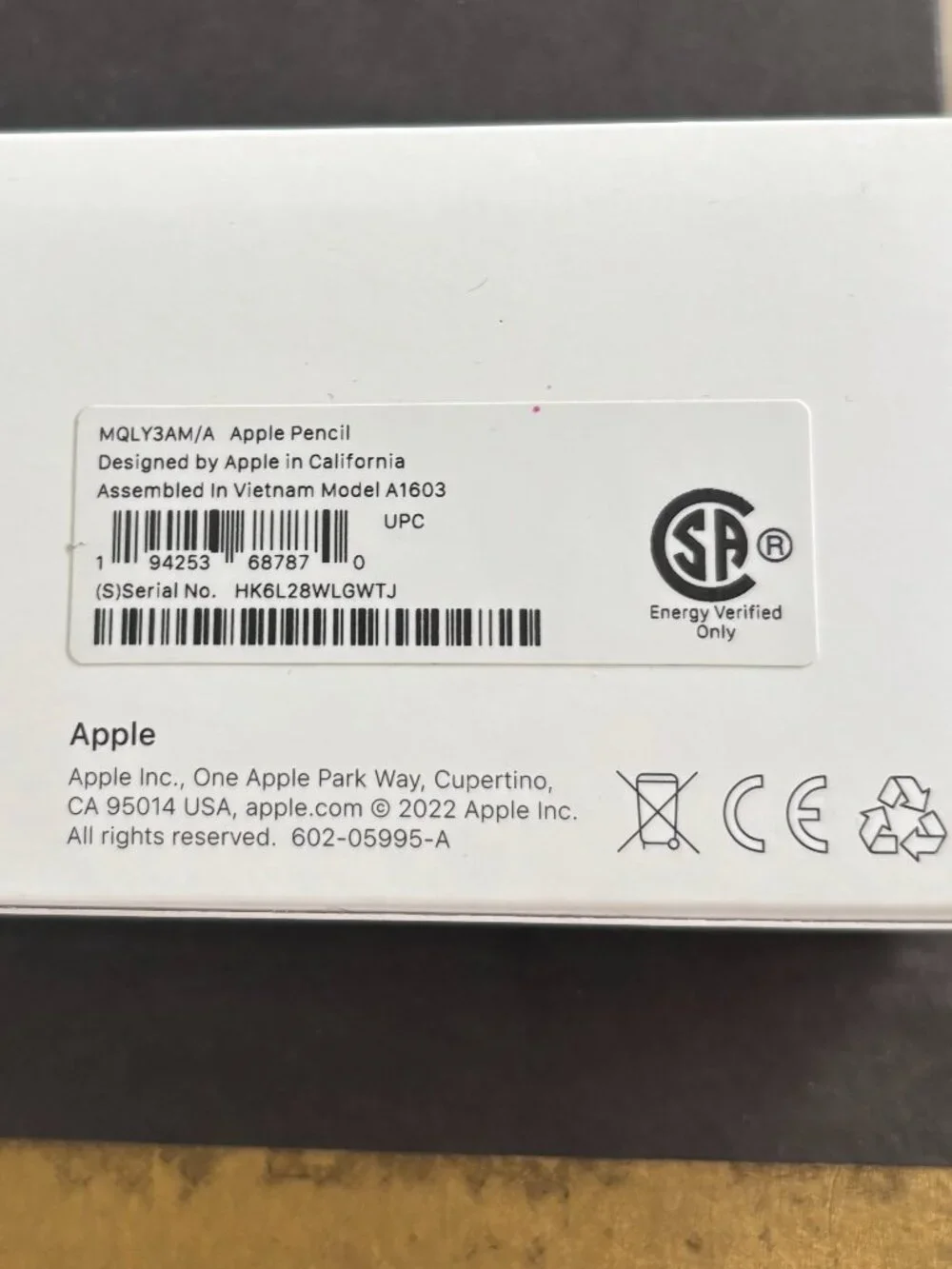 Apple Pencil (1st generation)